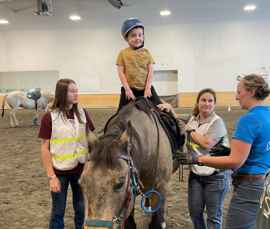 Riding session at Connections Through Horses